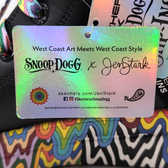 SKECHERS X Snoop Dogg Jenn Stark Doggy Drip Slip Ins Shoes Mens 14 Black NEW - Picture 12 of 16